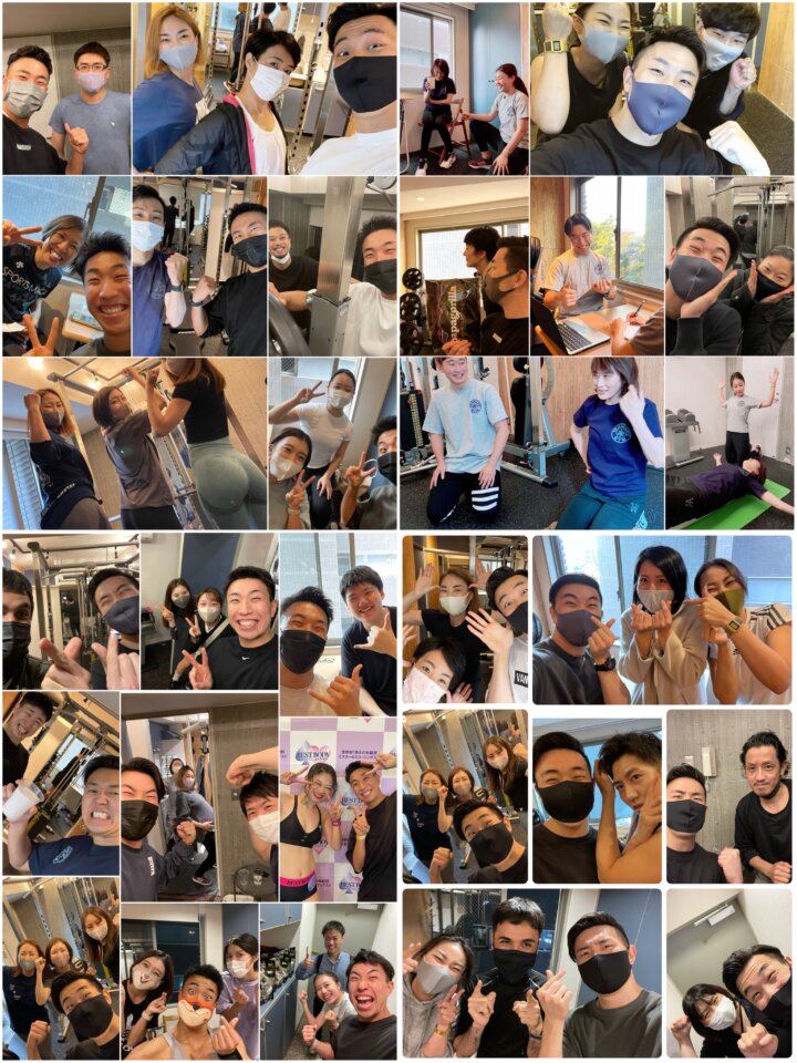 パーソナルジムのお客様とパーソナルトレーナーの写真