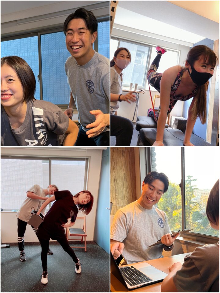 パーソナルジムのトレーナーとお客様