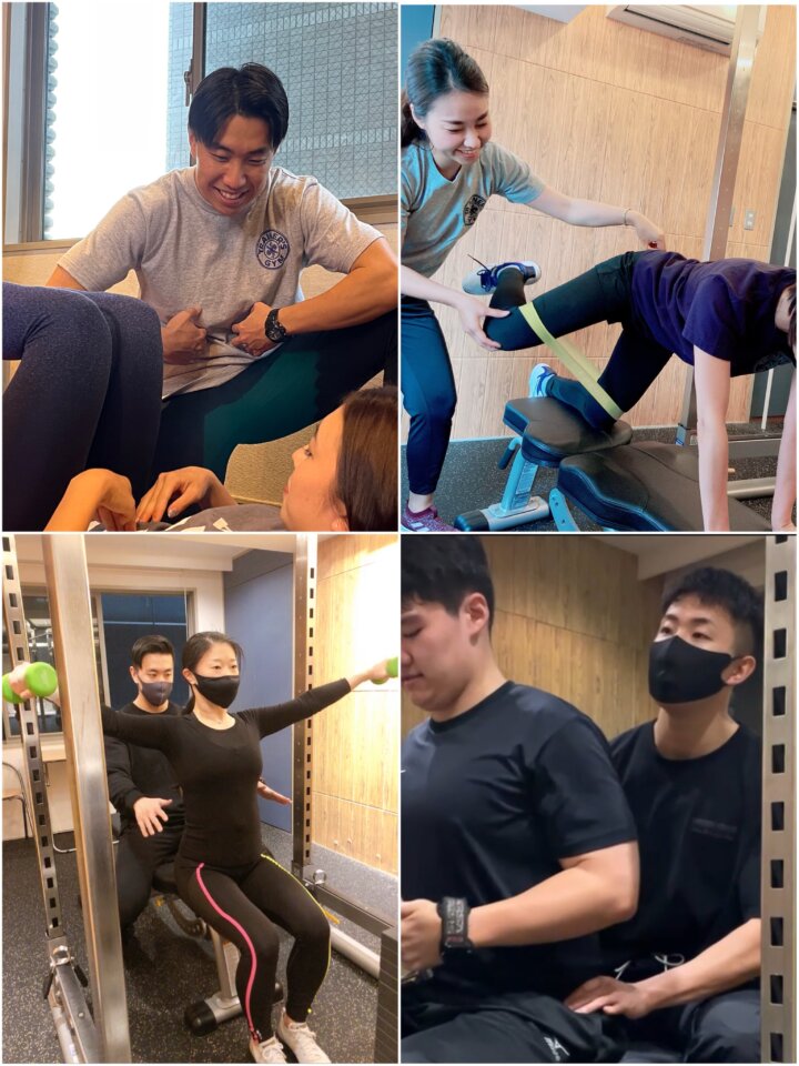 パーソナルジムのパーソナルトレーニング風景