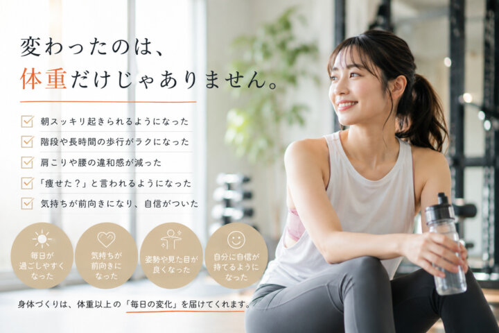 変わったのは、体重だけじゃありません。｜江古田のパーソナルトレーナーが伝えたいこと(ダイエット専門江古田パーソナルトレーニング　ジム)の画像
